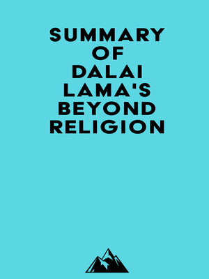 cover image of Summary of Dalai Lama's Beyond Religion